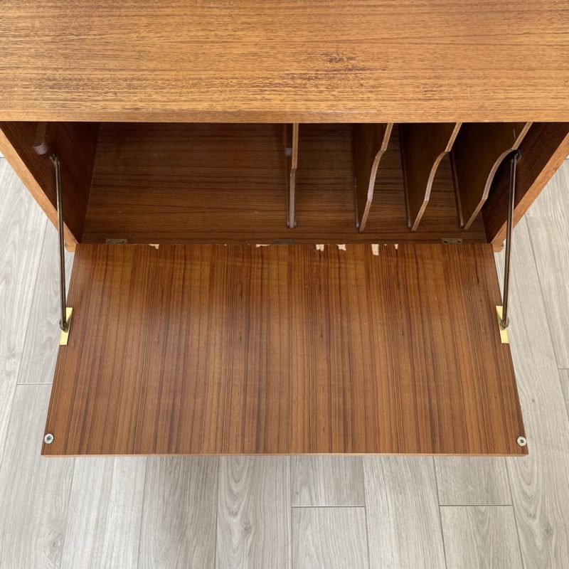 Meuble Hifi Sur Roulettes – 3 étagères Avec Espace Vinyle – Occasion